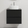 Armário de casa de banho com lavatório TRONDHEIM/VIKEDAL 60x57x46 cm preto/branco