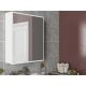Armário de casa de banho com um espelho KAYLA 78x60 cm branco