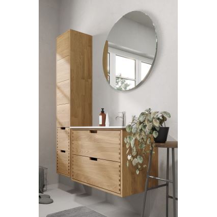 Armário de casa de banho GRIBSKOV 175 cm bege/carvalho