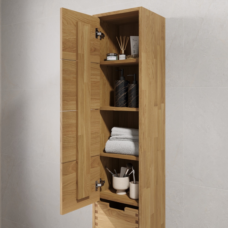 Armário de casa de banho GRIBSKOV 175 cm bege/carvalho