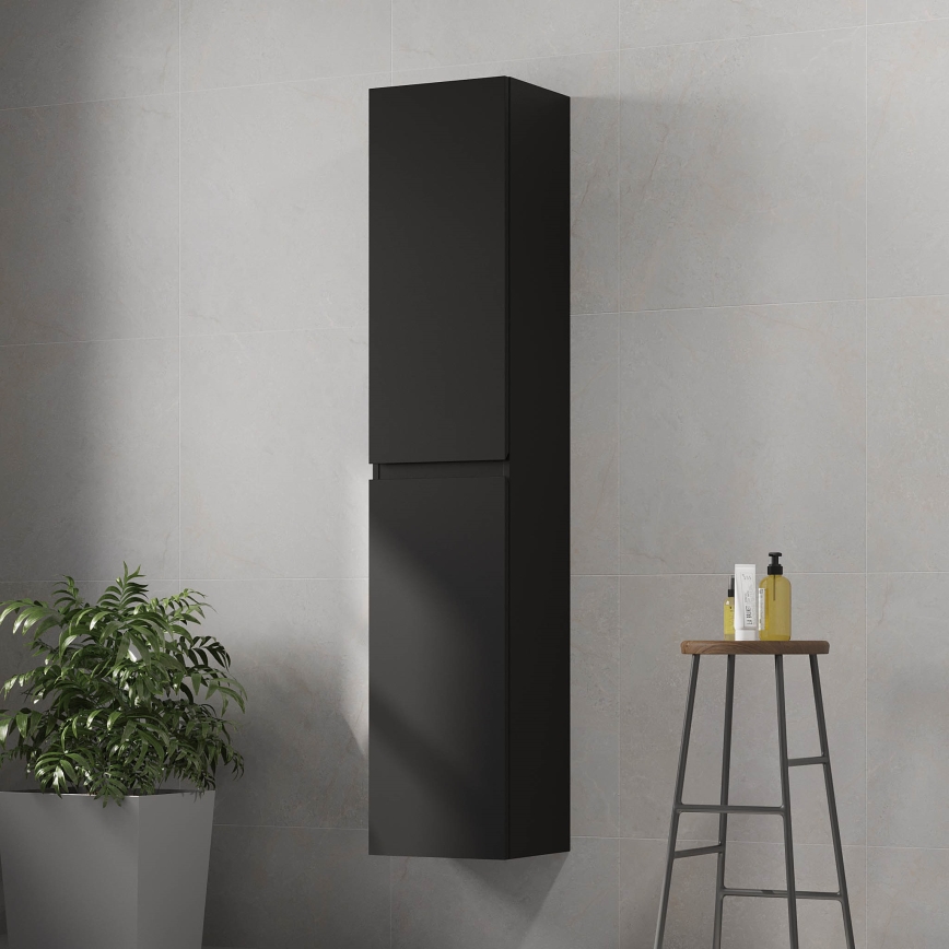 Armário de casa de banho HELSINKI 174 cm preto