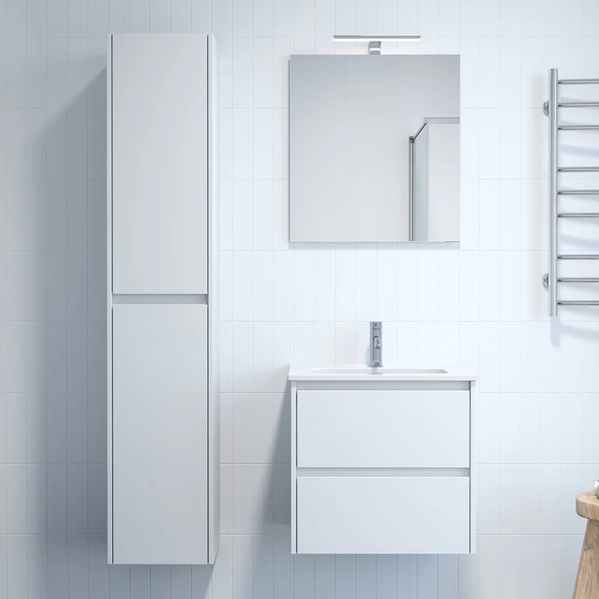 Armário de casa de banho MOLDE 35x174x32 cm branco