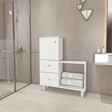 Armário de casa de banho PAMIR 84,2x67,4 cm branco