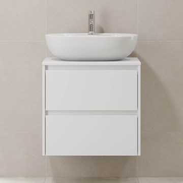 Armário de casa de banho TRONDHEIM para lavatório 60x57x46 cm branco