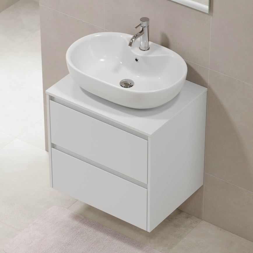 Armário de casa de banho TRONDHEIM para lavatório 60x57x46 cm branco