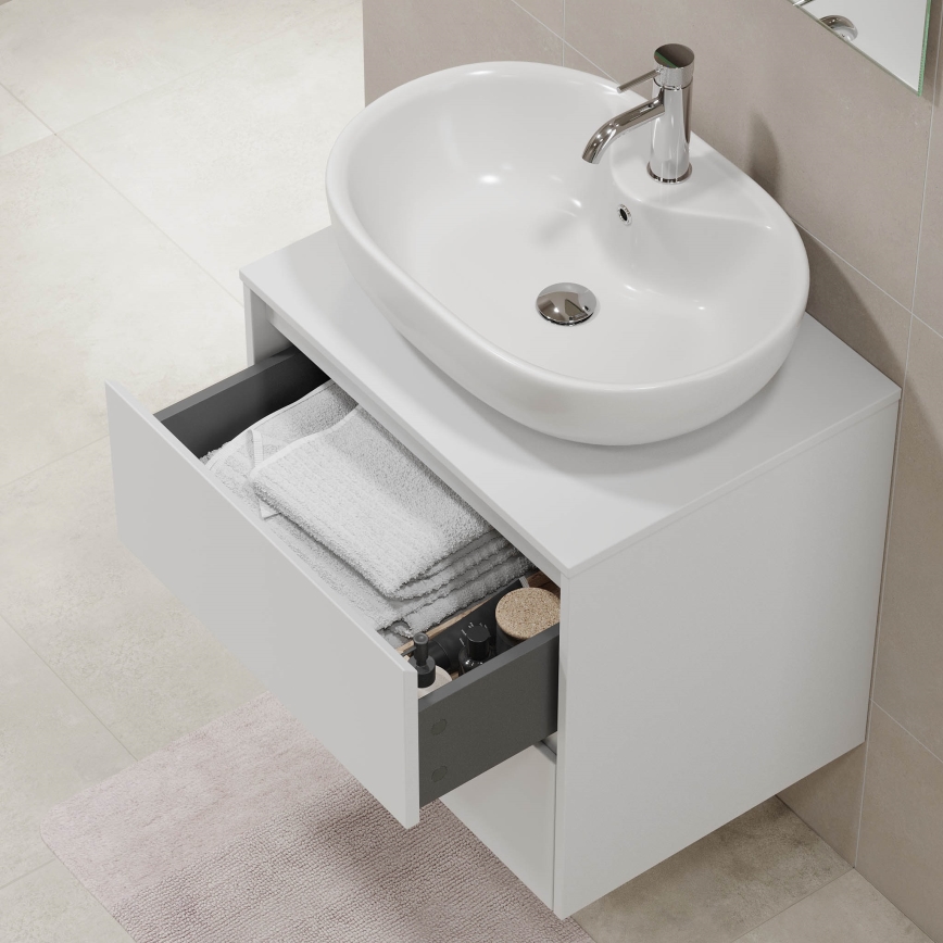 Armário de casa de banho TRONDHEIM para lavatório 60x57x46 cm branco