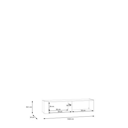 Armário de parede INAR castanho