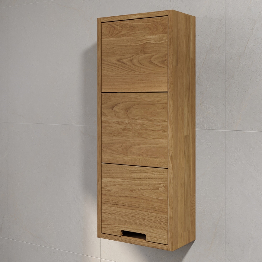 Armário de parede para casa de banho GRIBSKOV 90 cm bege/carvalho
