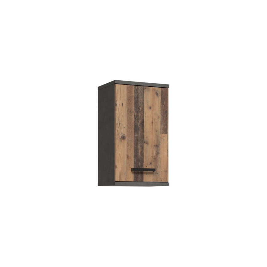 Armário de parede para casa de banho VENOM antracite/castanho