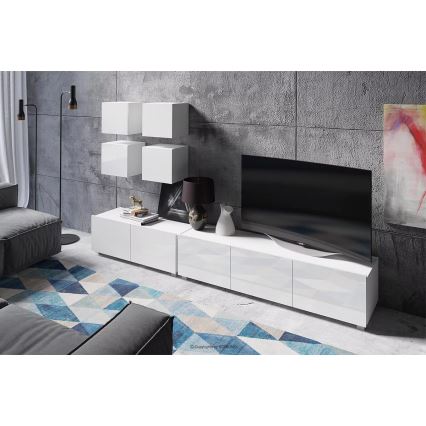 Armário de parede PAVO 34x34 cm branco brilhante