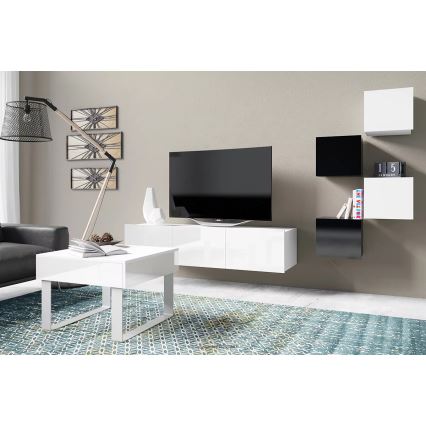 Armário de parede PAVO 34x34 cm branco brilhante