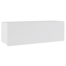 Armário de parede PAVO 35x105 cm branco brilhante/branco mate