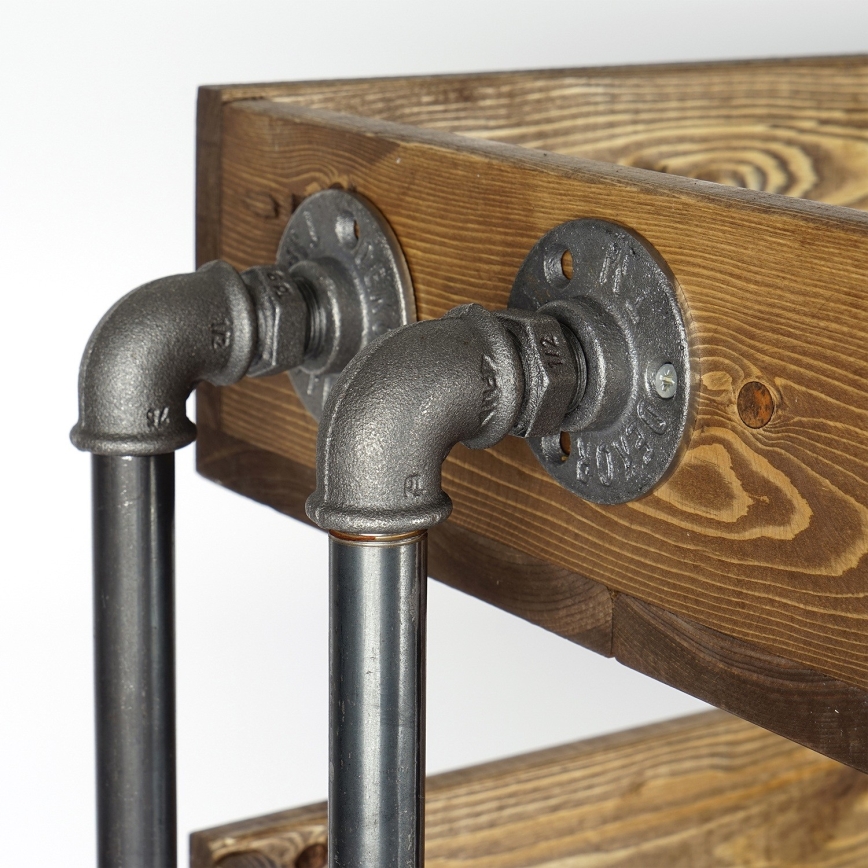 Armário de sapatos BORU 50x90 cm preto/abeto