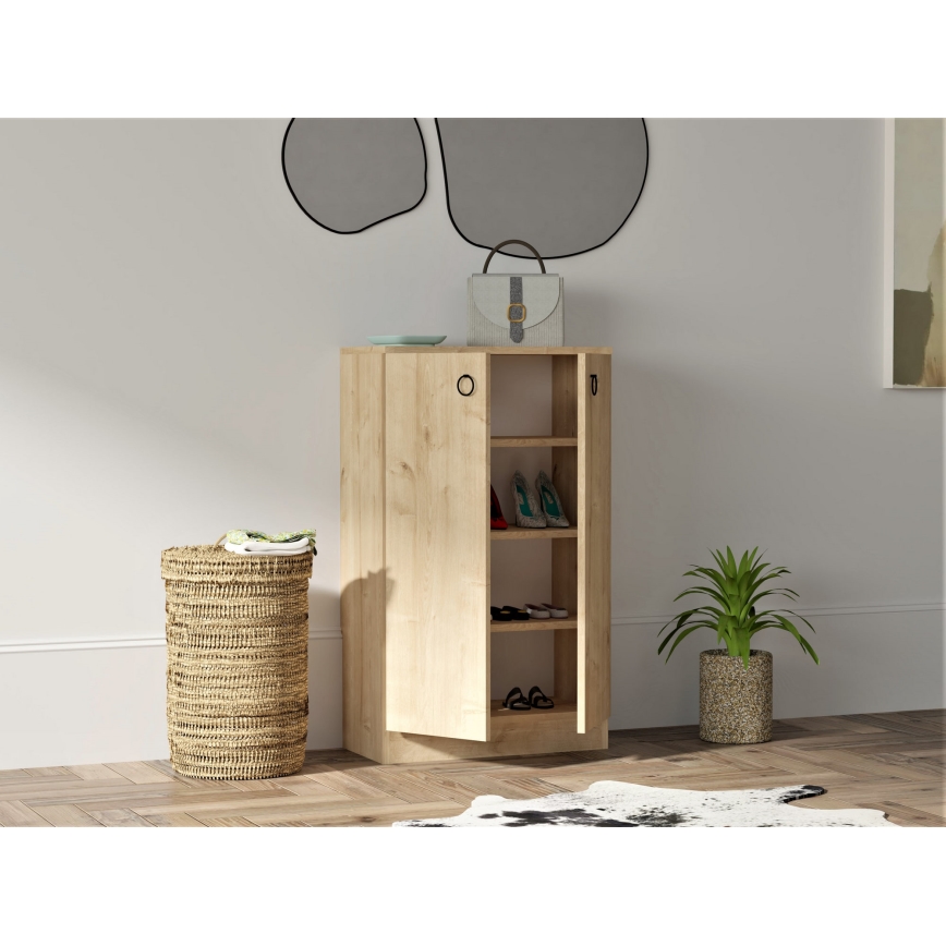 Armário de sapatos DEFNE 100x60 cm bege