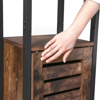 Armário FIRA castanho/preto