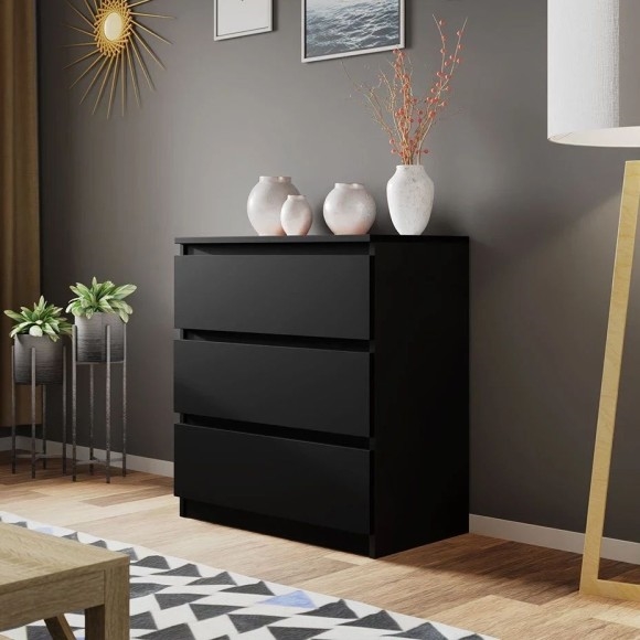 Armário MALWA 77x70 cm preto