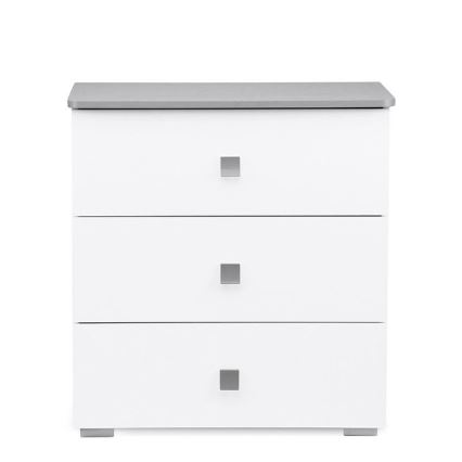 Armário PABIS 87x83 cm branco/cinzento