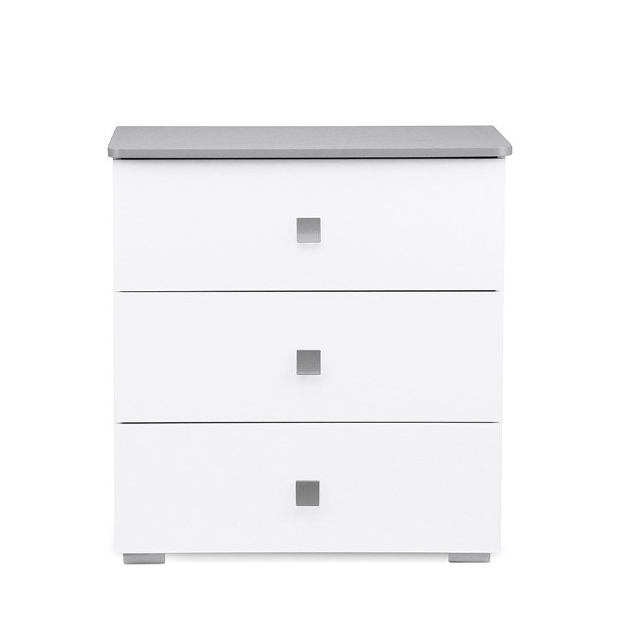 Armário PABIS 87x83 cm branco/cinzento