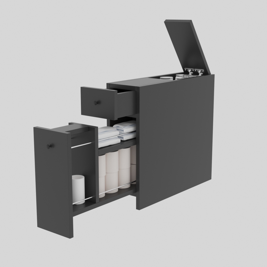 Armário para casa de banho CALENCIA 55x60 cm antracite