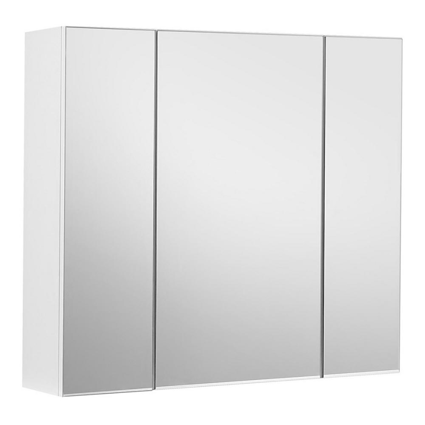 Armário para casa de banho com espelho SKY, branco