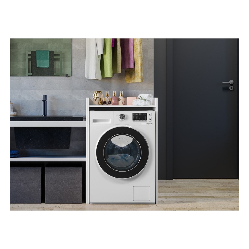 Armário para máquina de lavar POLA 98x64 cm branco