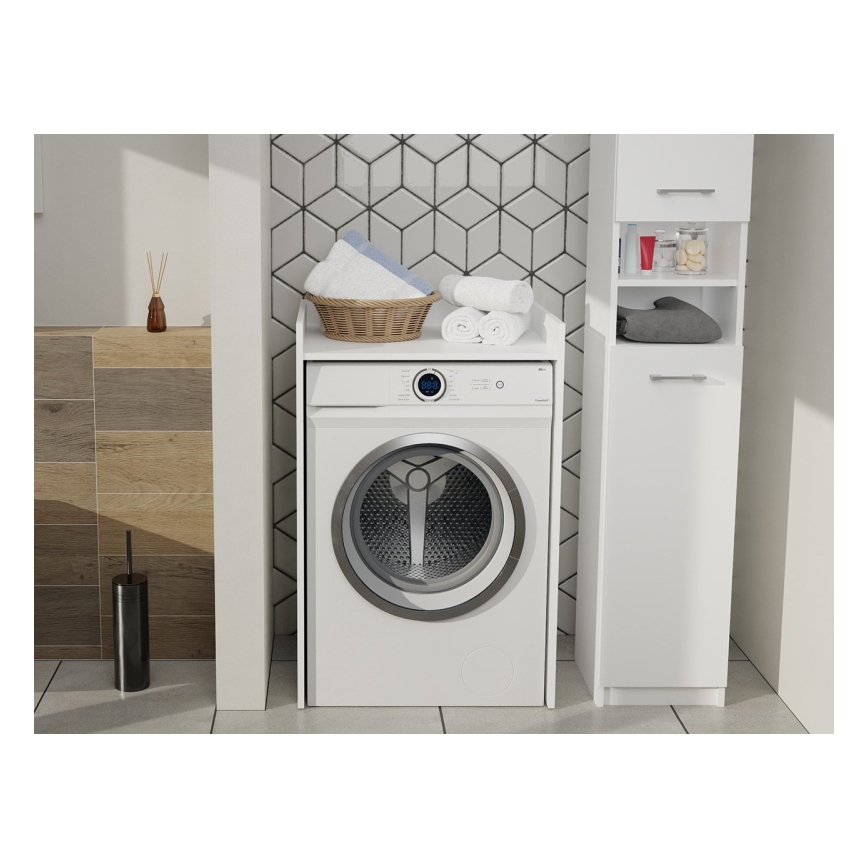 Armário para máquina de lavar POLA 98x64 cm branco