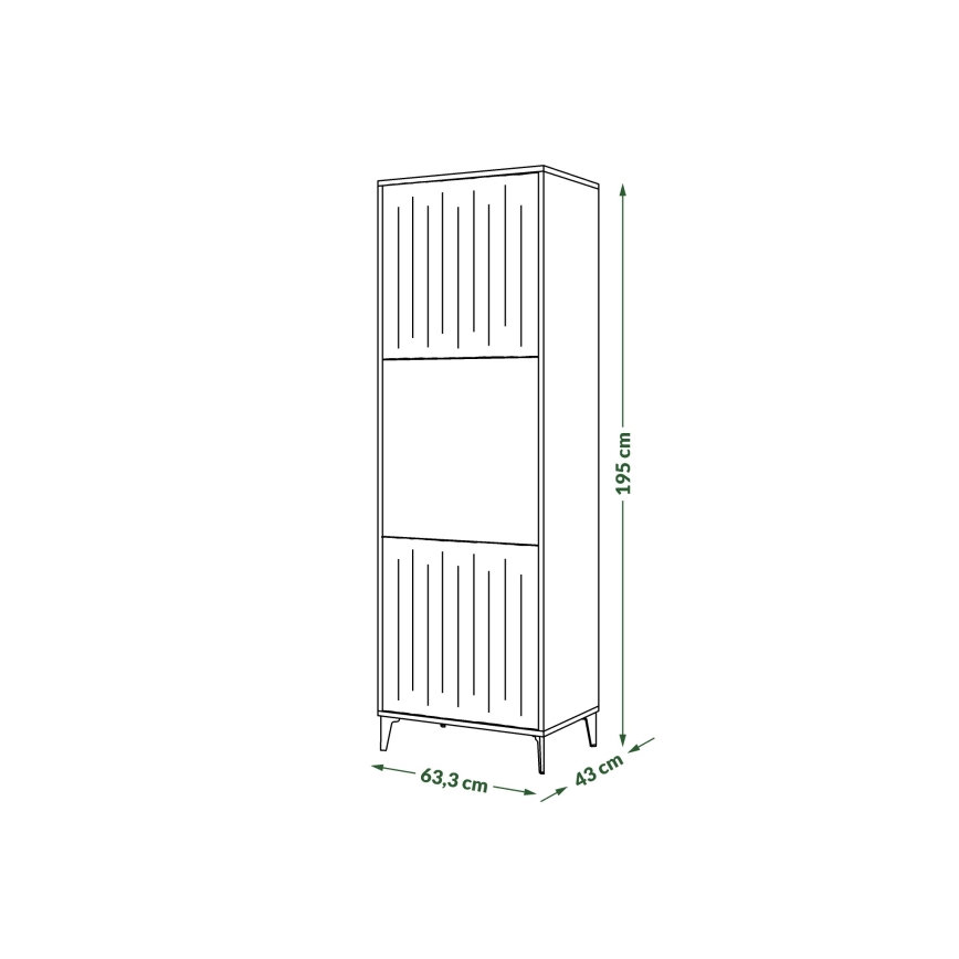 Armário RONJA taupe/preto