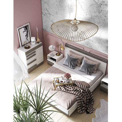 Armário SARPA 96x86 cm branco/castanho