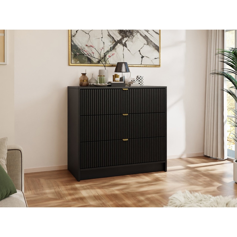 Armário TIRENO 75x80 cm preto