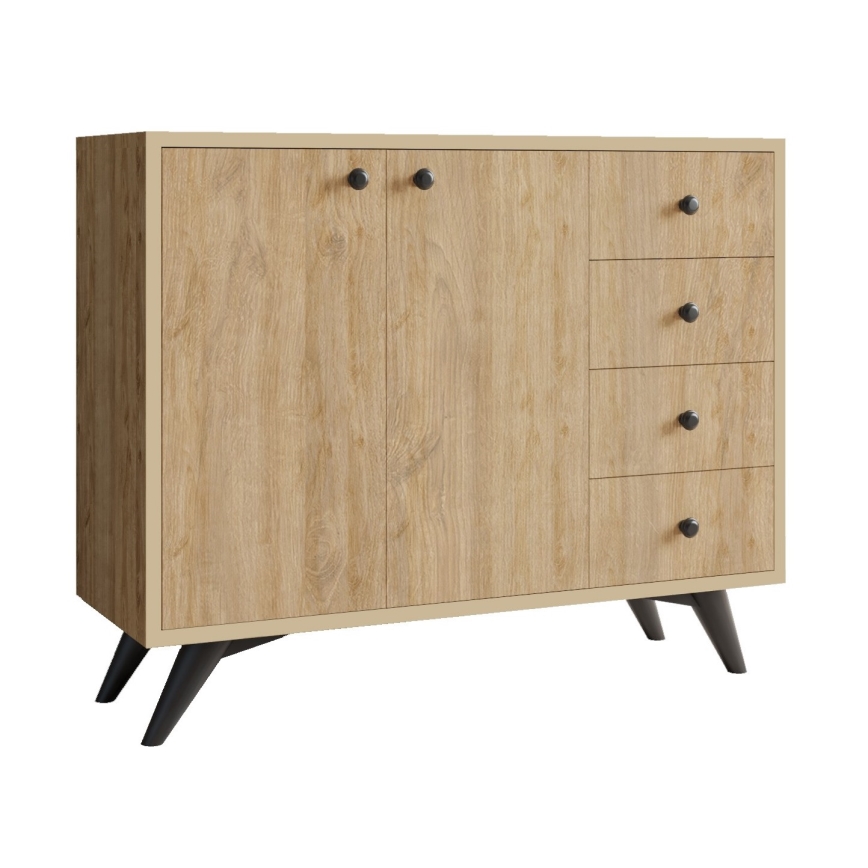 Armário WAGA 82x100 cm castanho