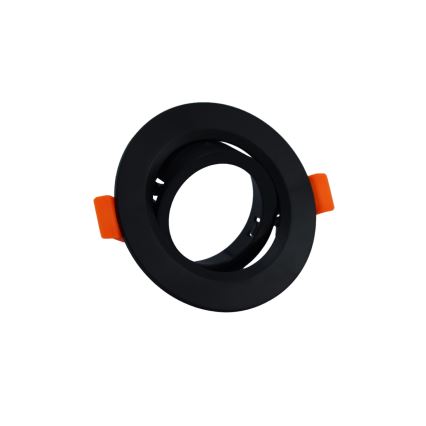 Aro para luminária de embutir GU10, Ø 9 cm, preto