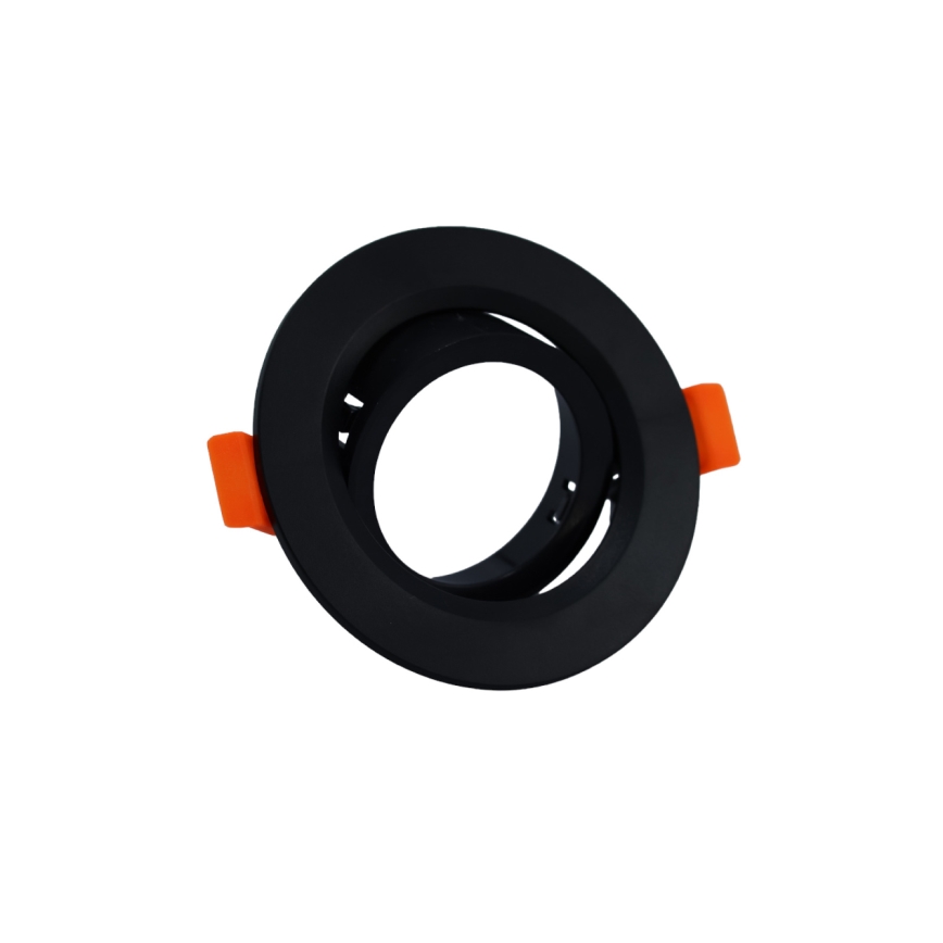 Aro para luminária de embutir GU10, Ø 9 cm, preto
