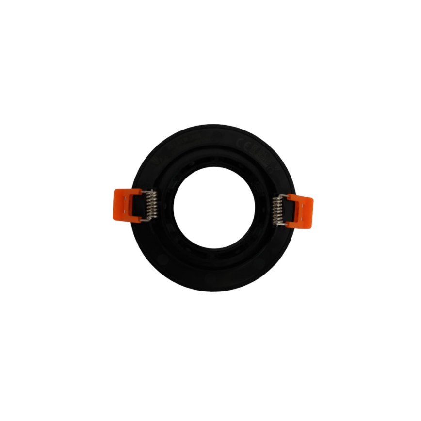 Aro para luminária de embutir GU10, Ø 9 cm, preto