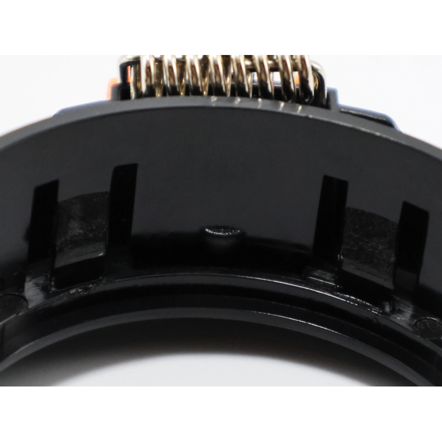 Aro para luminária de embutir GU10, Ø 9 cm, preto