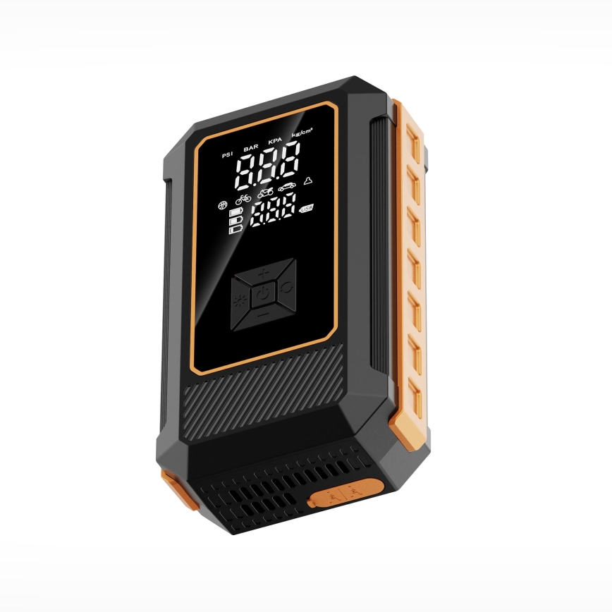 Arrancador portátil multifuncional com compressor 8000 mAh