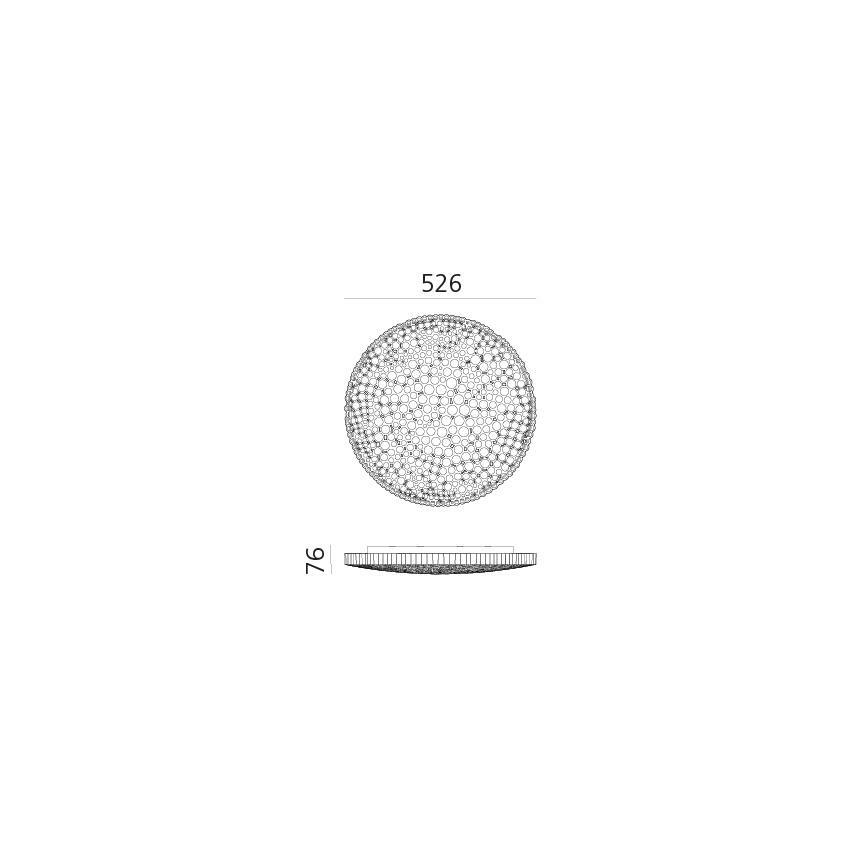 Artemide 0210010APP - Iluminação de teto LED com regulação CALIPSO LED/50W/230V 3000K