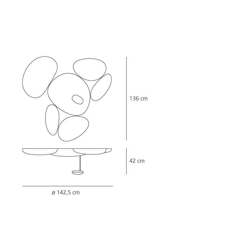 Artemide 1245110A - Iluminação de teto LED com regulação SKYDRO LED/29W/230V 3000K