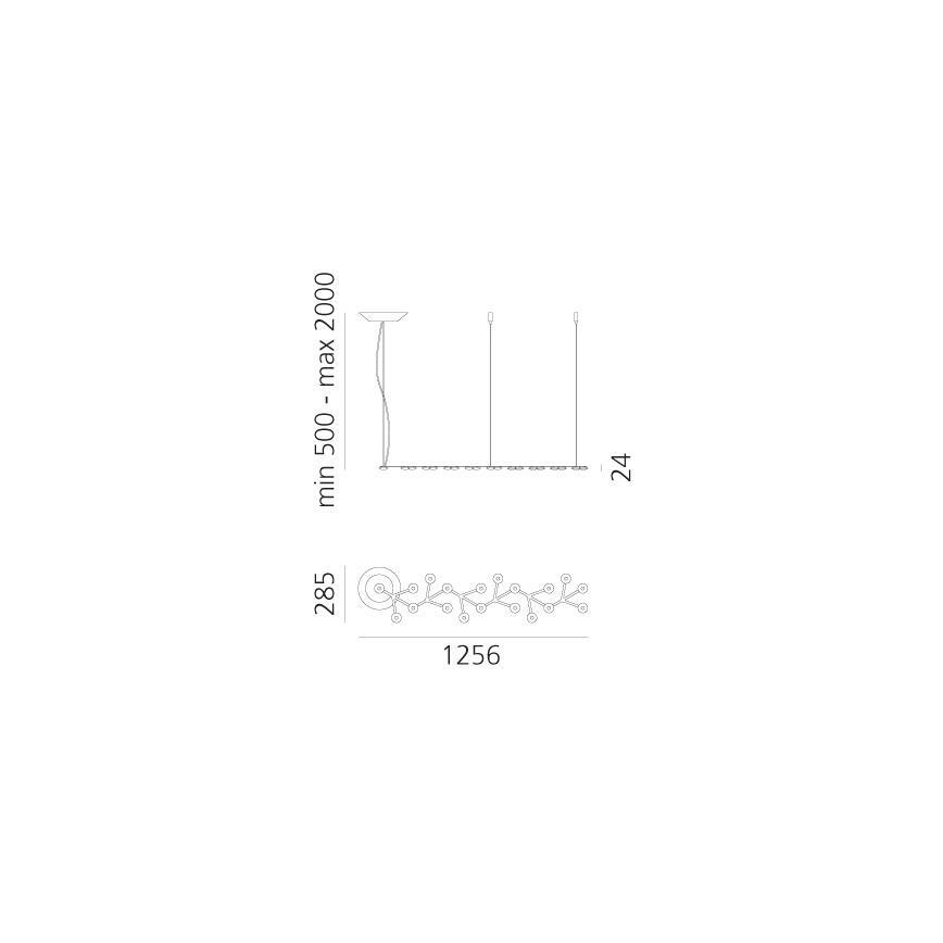 Artemide 1578050APP - Candeeiro suspenso LED com regulação NET LED/45W/230V 3000K