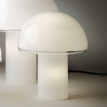 Artemide A006300 - Candeeiro de mesa ONFALE 1xE14/5W/230V + 1xE27/13W branco