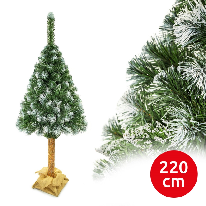 Árvore de Natal em tronco 220 cm pinheiro