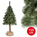 Árvore de Natal num tronco NATURAL 150 cm abeto