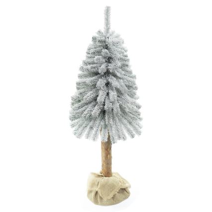 Árvore de Natal num tronco NATURAL WITH SNOW 150 cm abeto