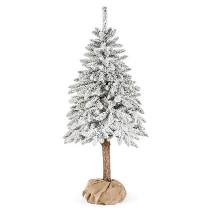 Árvore de Natal num tronco NATURAL WITH SNOW 180 cm abeto