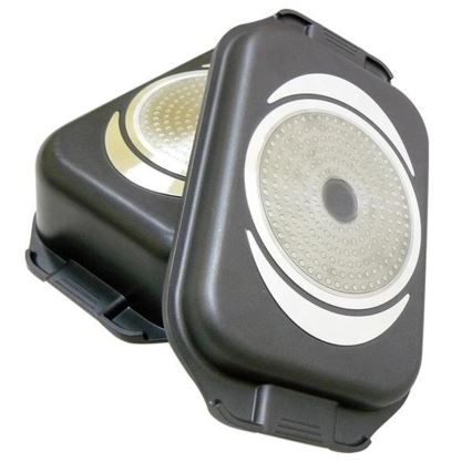 Assadeira 2 em 1 para indução TORO 9 l 42x25 cm preta