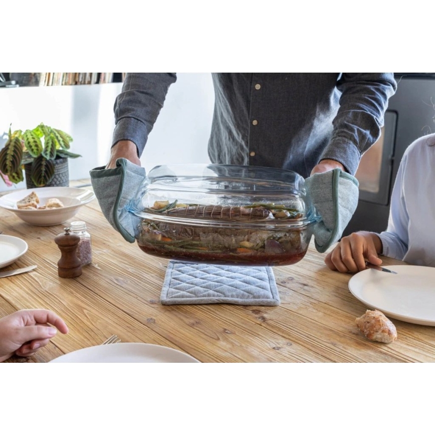 Assadeira com tampa PYREX 4,5 l