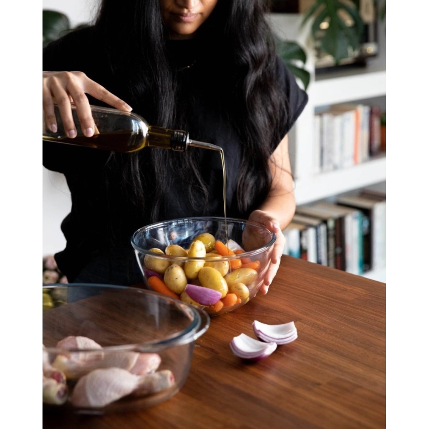 Assadeira de forno com tampa PYREX 1,3 l