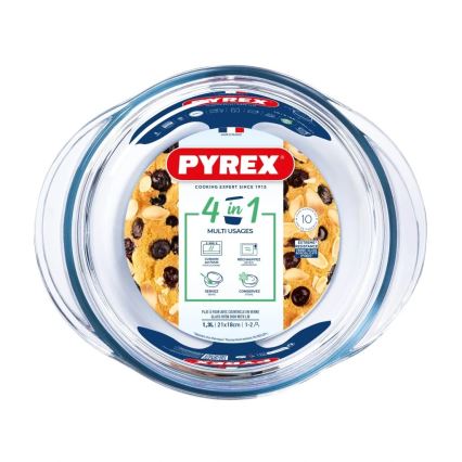 Assadeira de forno com tampa PYREX 1,3 l