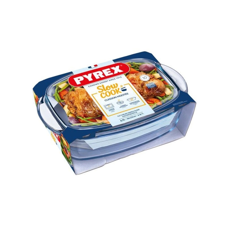 Assadeira para forno com tampa PYREX 6,7 l