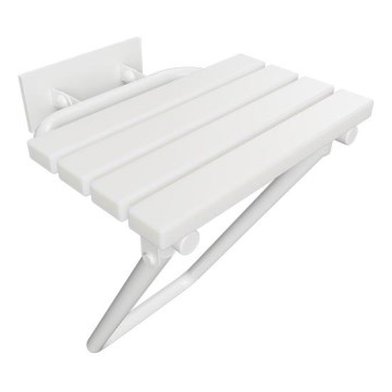 Assento de duche 44x46 cm branco