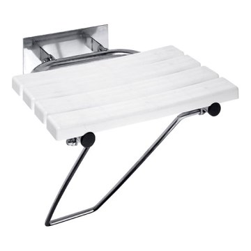 Assento de duche 44x46 cm inox/prateado